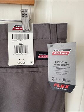 NWT - Dickies Men's Flex Gray Flat Front Work Shorts